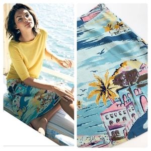 Boden Blue Riviera skirt